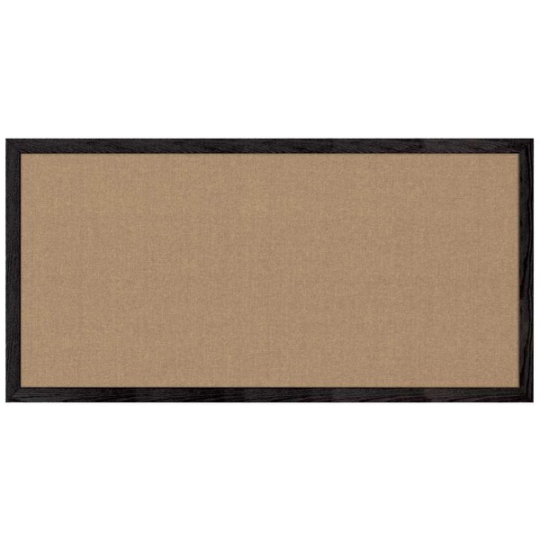 United Visual Products Combo Board, 96"x48", Black Frame/White Porcelain & Cork UVDECORK9648B-WHTPORC-CORK - main